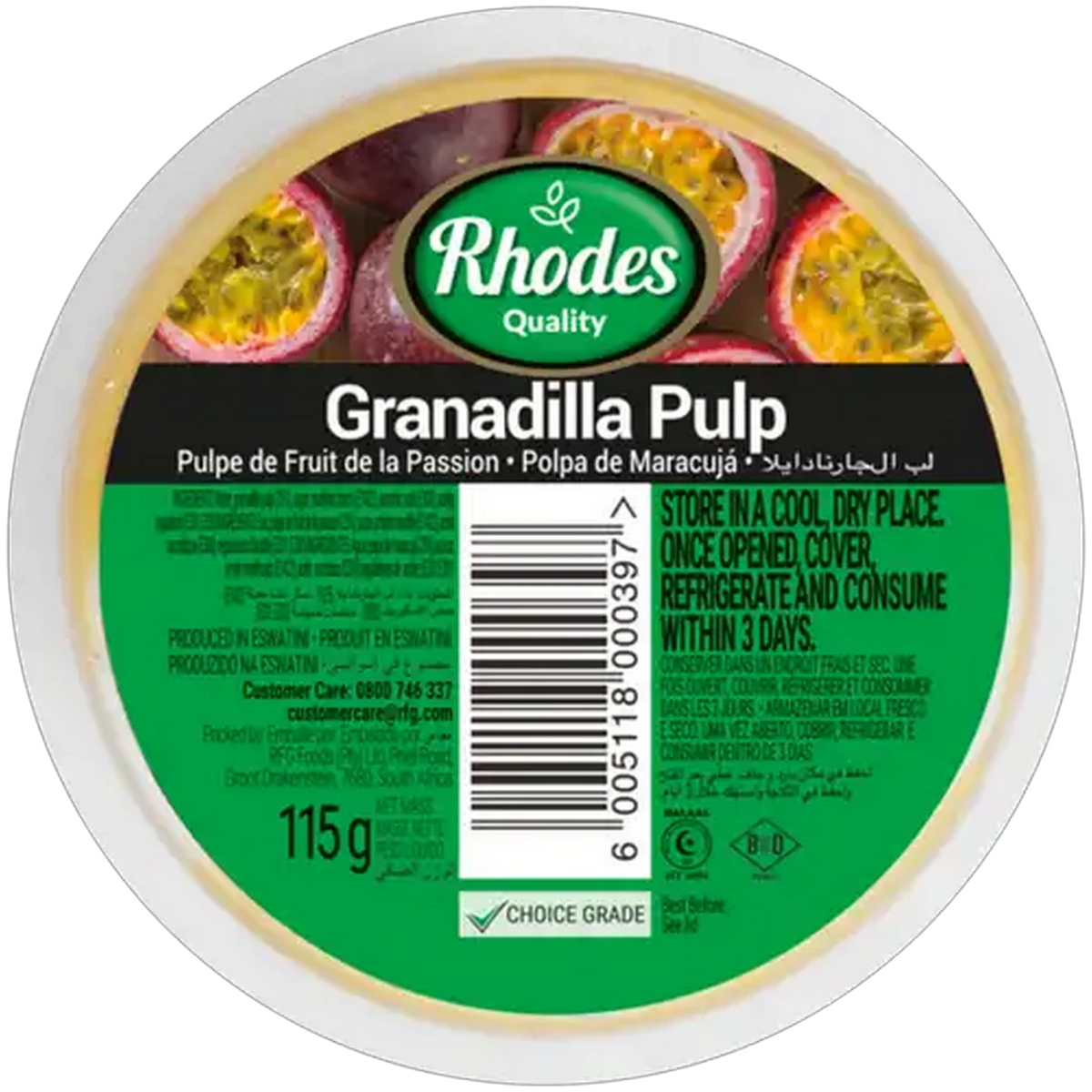 Rhodes Granadilla Pulp