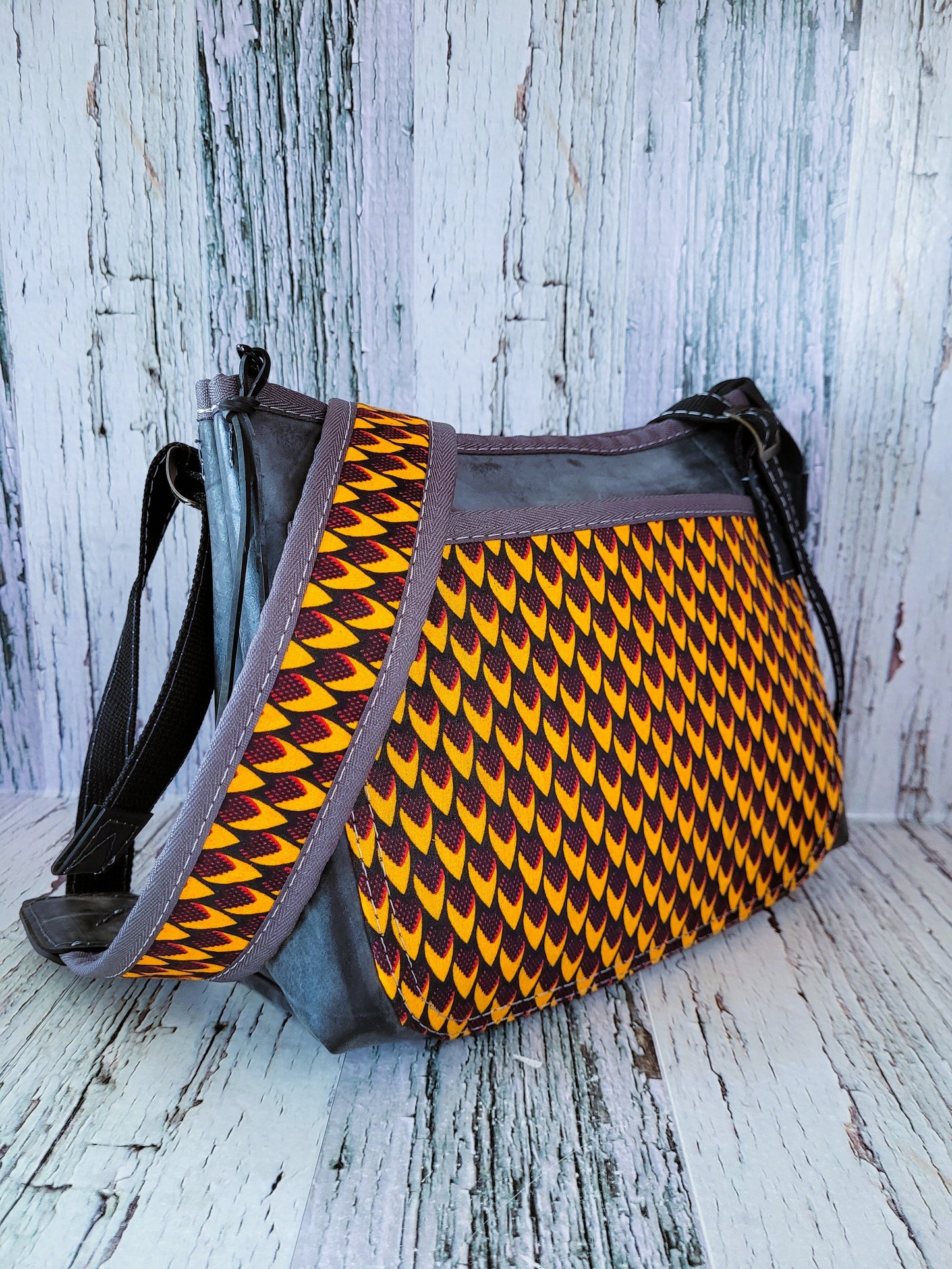 Recycled tyre handbag