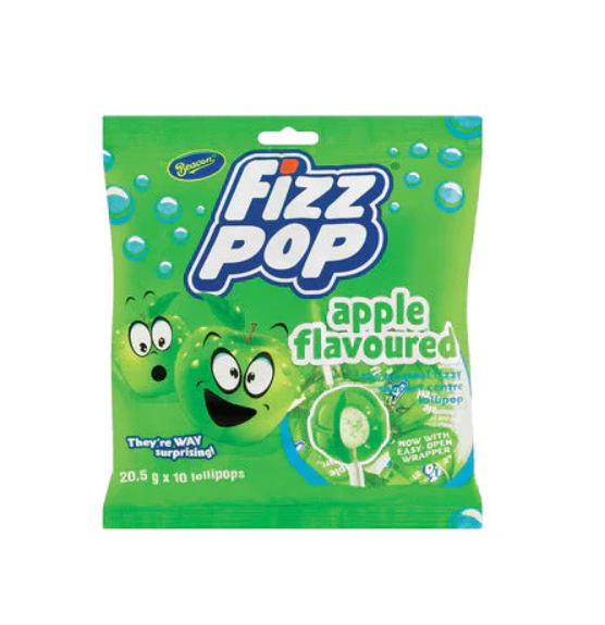 Beacon Fizz Pop Apple Flavored Lollipops, 1 Pc.