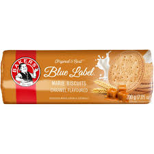 Bakers’ blue label Marie biscuits Caramel