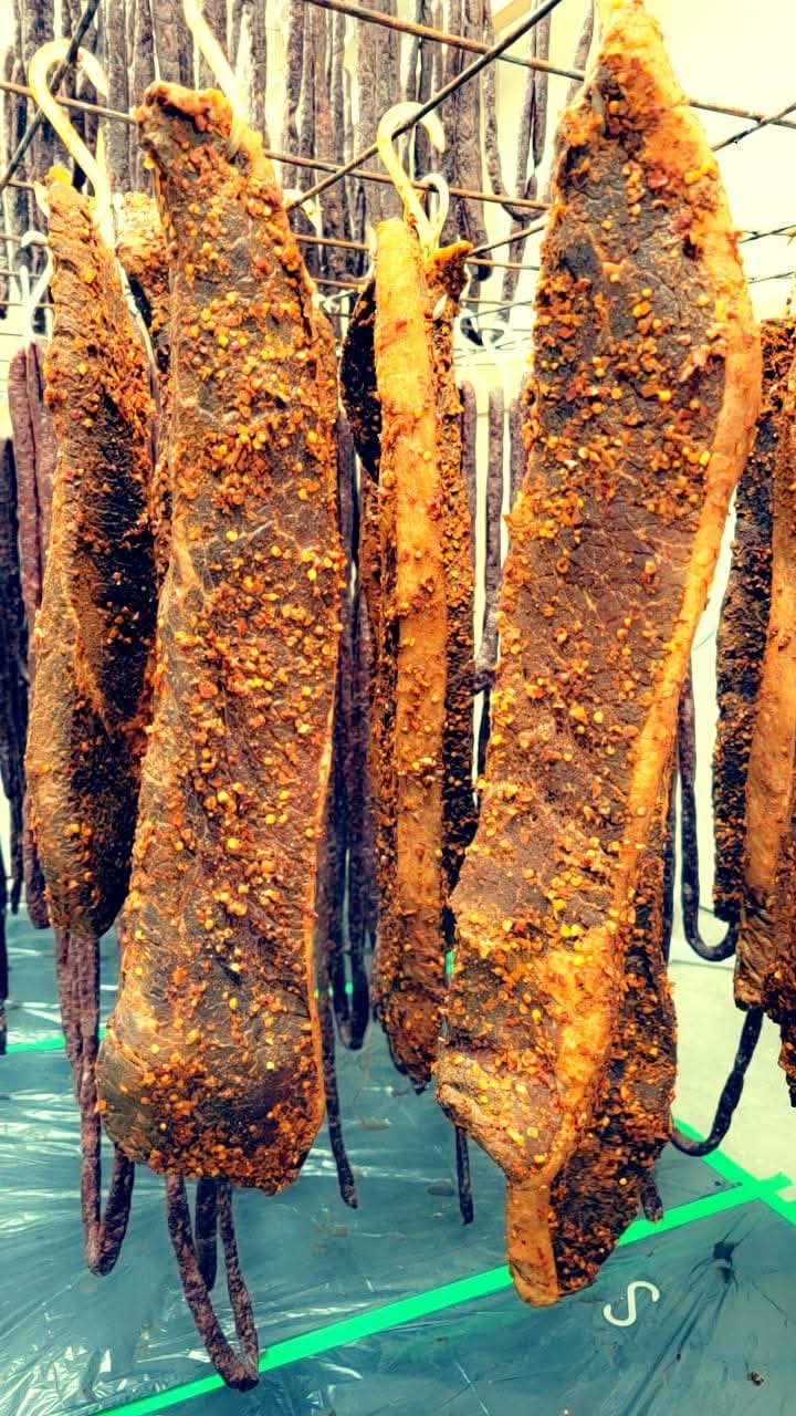 gekerfde biltong per 100g