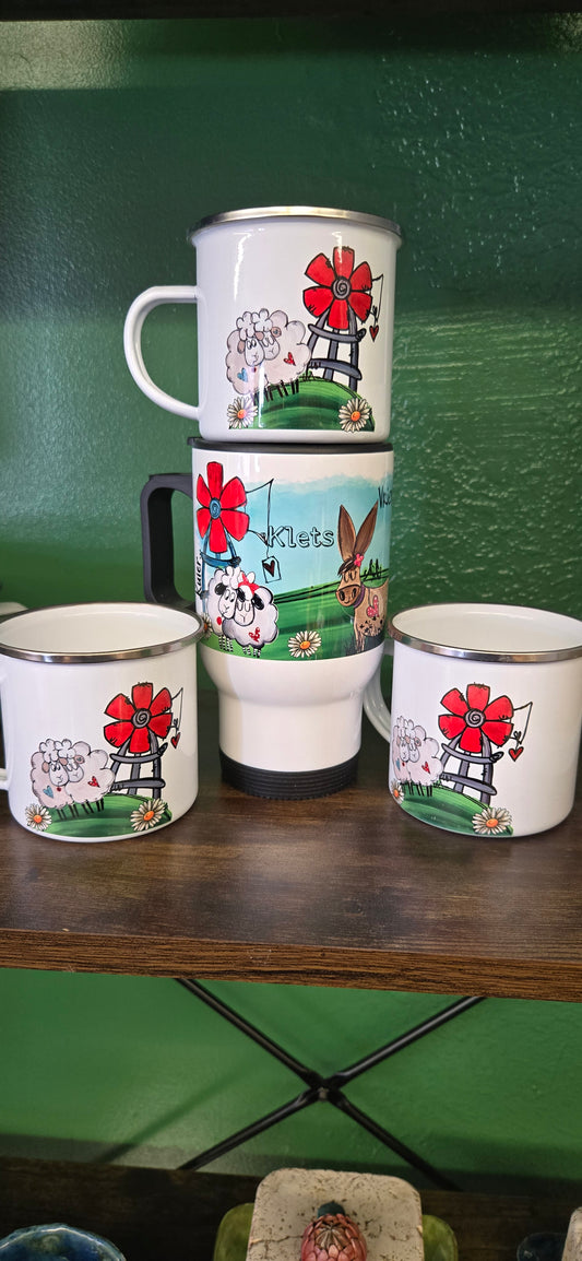 Camping mug set of 4