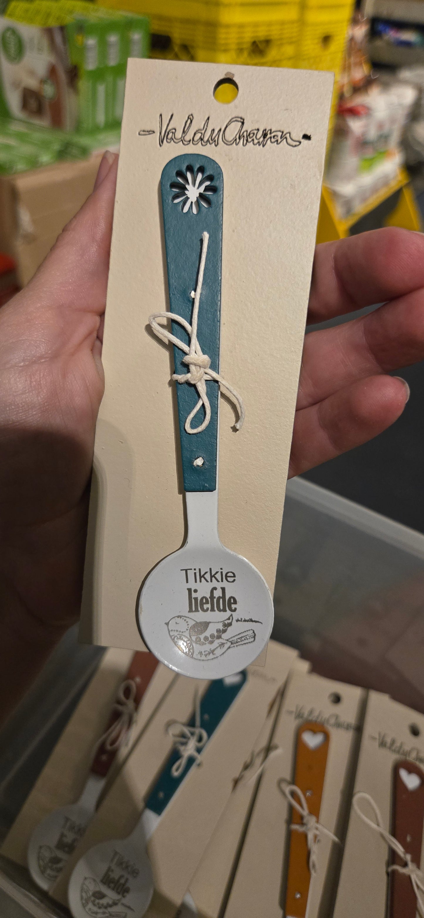Enamel sugar spoon - Tikkie liefde (multiple colors)