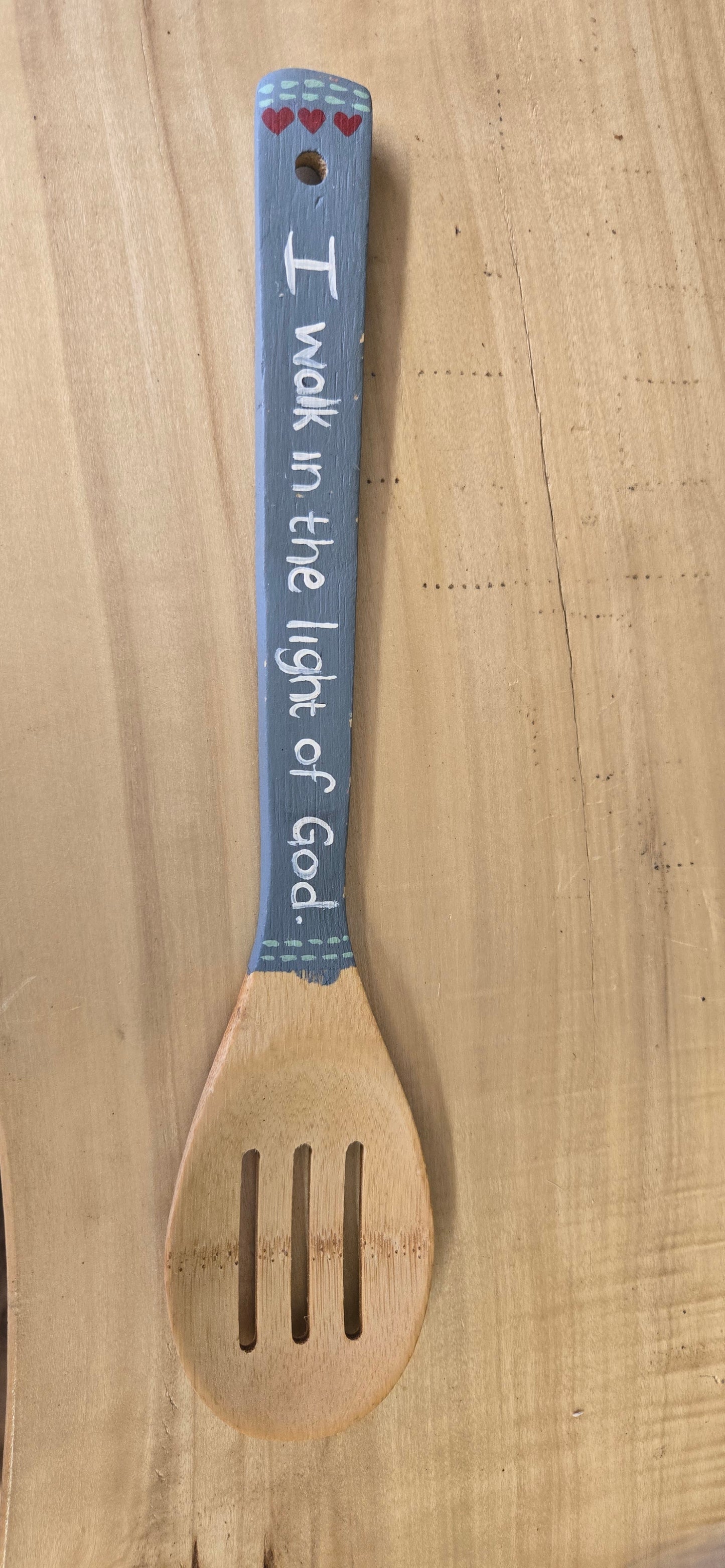 Salad server wooden spoons