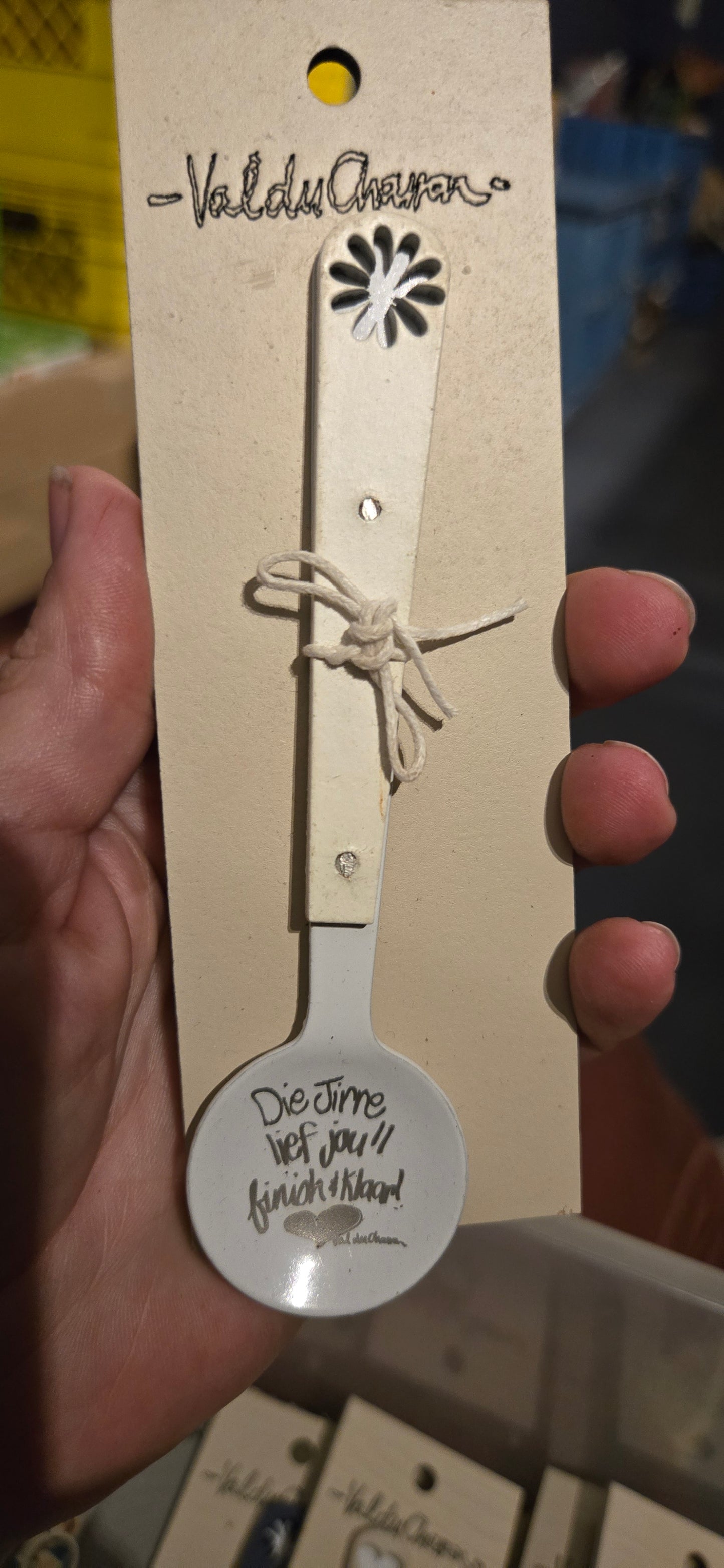 Enamel sugar spoon - Tikkie liefde (multiple colors)