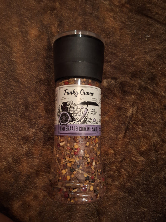 Funky Oumar Vino Braai & Cooking Salt 250g
